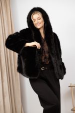 Kurtka futerko Azeglia – Czarny, UNI