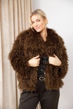 Kurtka futerko Battista – Czekolada, UNI