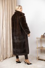 Płaszcz futerko Galena – Czekolada, UNI