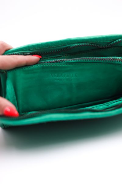 Portfel zygzak – Zielony, Duży