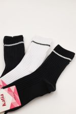 Skarpetki prążek pasek 3pak – 35/40