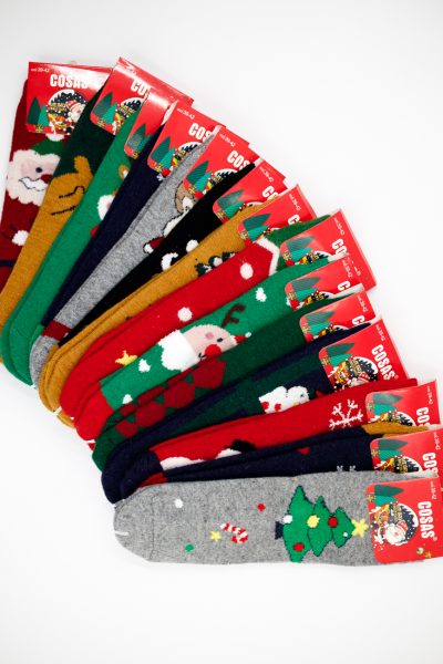 Skarpetki świąteczke mix 3pak – Kolorowy, 39/42
