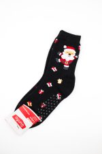 Skarpetki świąteczne antypoślizgowe 3pak – Czerwony, 35/40