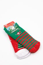 Skarpetki świąteczne dziecinne 2pak – Kolorowy, 29/33