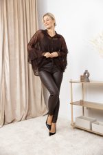 Spodnie eco Aliviero – Czekolada, M