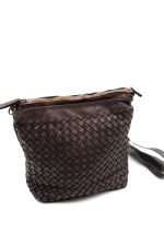 Torebka pleciona Filomena – Czekolada, Średni