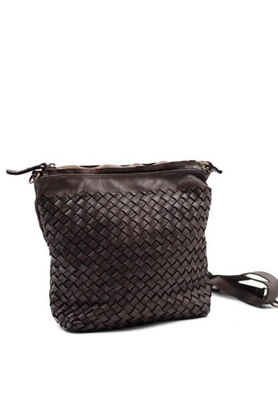 Torebka pleciona Filomena – Czekolada, Średni