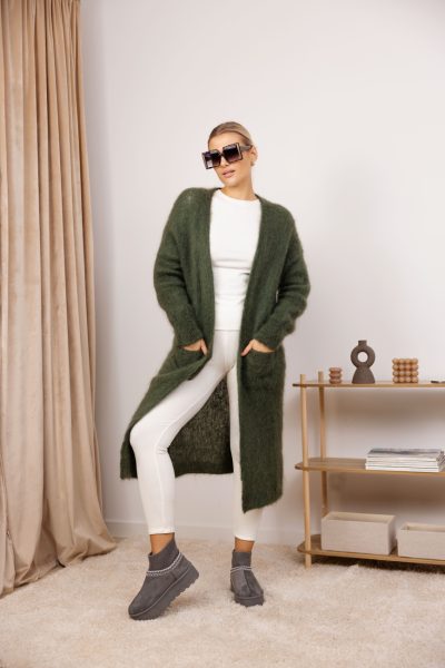 Kardigan moher Ado – Oliwka, UNI