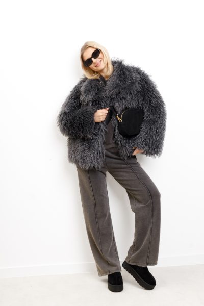 Kurtka futerko Battista – Grafit, UNI