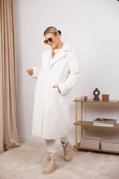 Płaszcz Fresco – Ecru, M/L