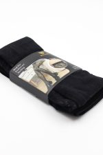 Rajstopy ocieplane koronka – Czarny, UNI