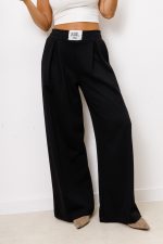 Spodnie zakładka VICOLO – Czarny, UNI