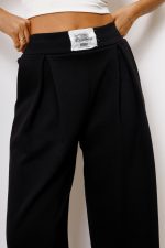 Spodnie zakładka VICOLO – Czarny, UNI