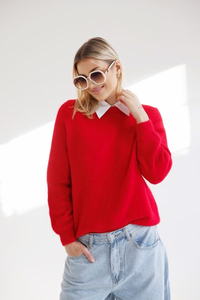 Sweter Ettore – Czerwony, UNI