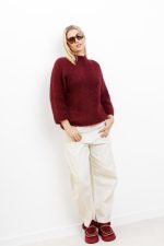 Sweter Evaldo – Bordo, UNI