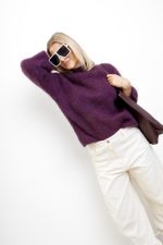 Sweter Evaldo – Śliwka, UNI