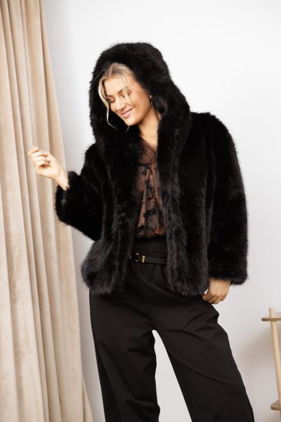 Kurtka futerko Azeglia – Czarny, UNI