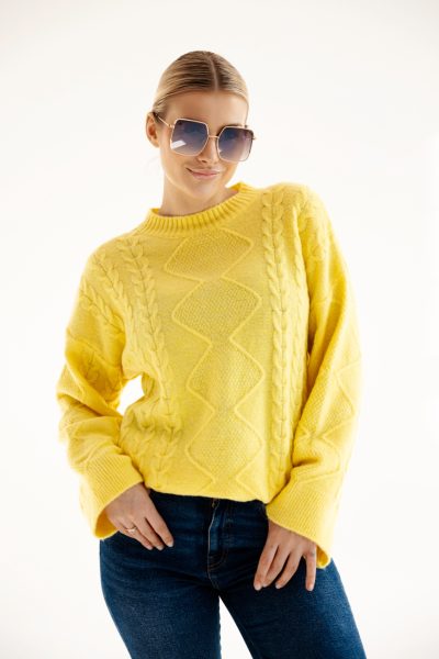Sweter Fausto – Żółty, UNI